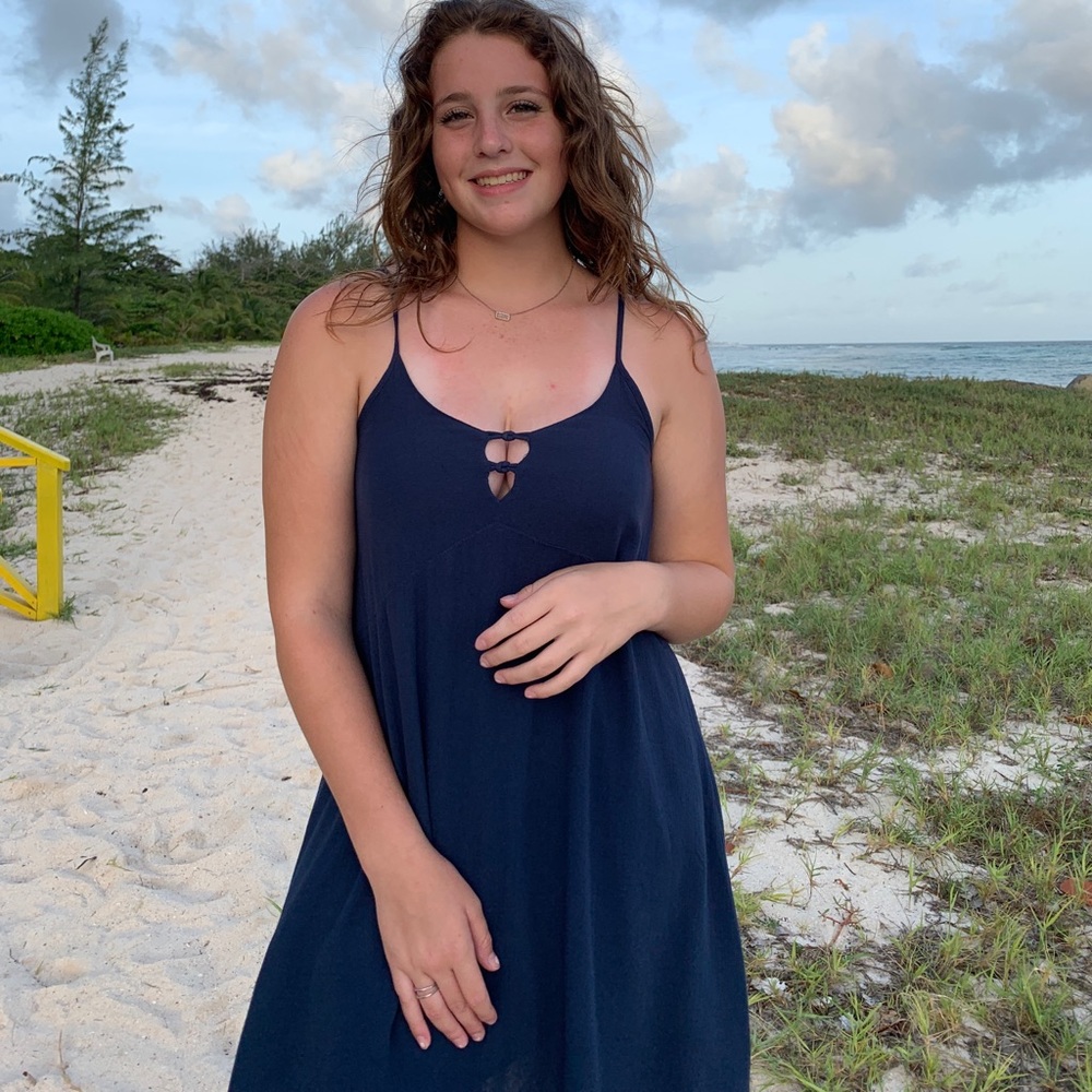 blue roxy dress